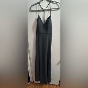 Jenny Yoo Gray Gown new with tags